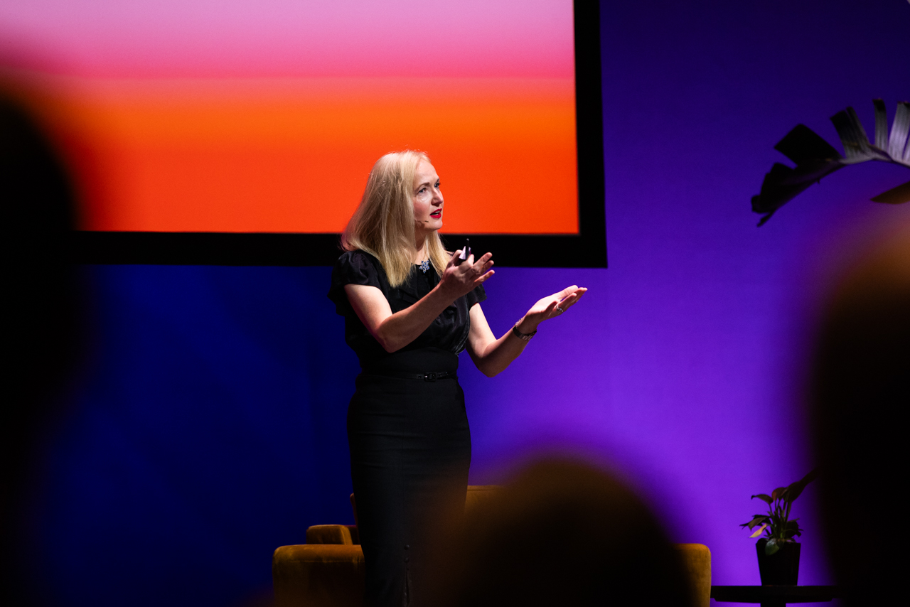Kate Ancketill speaking at Retail Trends Netherlands